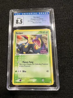 Pokemon Seviper Reverse Holo Stamped 32/110 from Holon Phantoms in a CGC 8.5! - Image 1