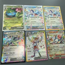 POKEMON STELLAR CROWN DOUBLE RARE EX CARDS BUNDLE - Image 1