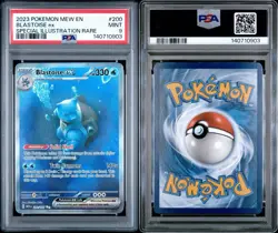 2023 Pokemon 151 (MEW EN) Blastoise ex #200/165 Special IR PSA 9 Mint - Image 3