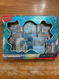 Pokemon TCG: Gyarados ex Premium Collection Box - 6 Packs - Factory Sealed BOX A - Image 1