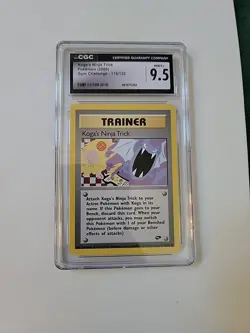 Pokemon Gym Challenge Unlimited Regular Koga's Ninja Trick CGC 9.5 PK2917 - Image 1
