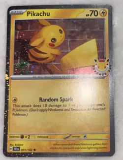 Pokemon Pikachu 051 /162 2026 Pokemon Day Stamped Promo TCG NM - Image 1