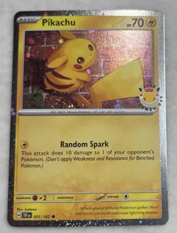 Pokemon Pikachu 051 /162 2026 Pokemon Day Stamped Promo TCG NM - Image 2