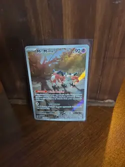 Pokemon TCG Mr. Mime Scarlet & Violet Holo Illustration Card 179/165 - Image 1
