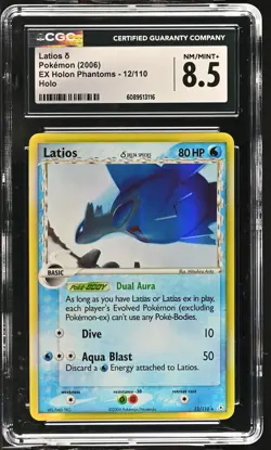CGC 8.5 Latios 2006 EX Holon Phantoms 12/110 Holo Pokemon Card - Image 1