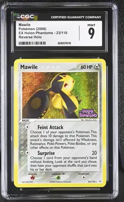 CGC 9 MINT Mawile EX Holon Phantoms 23/110 Reverse Holo STAMPED Pokemon Card - Image 1