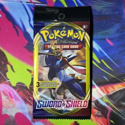 Pokemon TCG Sword & Shield ZACIAN 3 card Booster Pack - Image 1