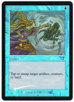 Twiddle 2001 MTG Core Set 7th Edition FOIL Blue Common Instant SP - NM AZ2 - Image 1