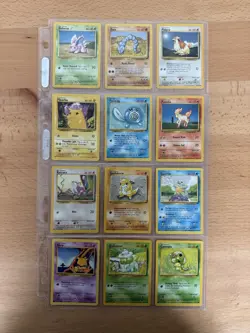 Nm Unlimited) COMPLETE Pokemon BASE Set 37 Card COMMON Non-Holo 102 - Image 2