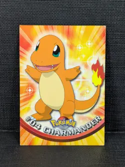 Charmander #4 Topps 1999 Pokemon Tv Series 1 Black Logo MP - Image 1