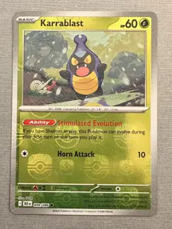 Karrablast 009/086 Master Ball - Black Bolt - English Pokemon TCG S&V NM Holo - Image 1