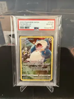 PSA 10 Snorlax TG10/TG30 Swsh11 Trainer Gallery Holo Lost Origin Pokemon TCG - Image 1