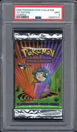 2000 POKEMON GYM CHALLENGE PACK 1ST EDITION-SABRINA PSA 9 MINT - Image 1