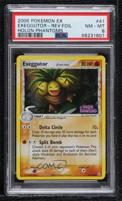 Exeggutor Reverse Foil Pokemon EX Holon Phantoms PSA 8 2006 - Image 1