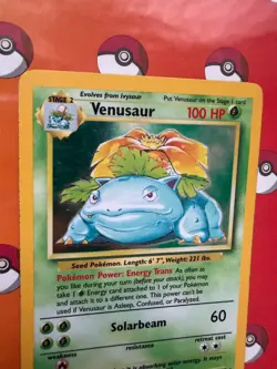 Pokemon Venusaur Base Set Unlimited Holo Rare #15/102 MP-HP - Image 3