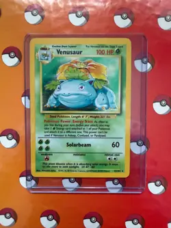Pokemon Venusaur Base Set Unlimited Holo Rare #15/102 MP-HP - Image 4
