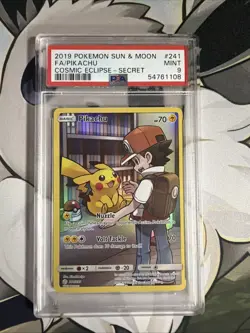 2019 POKEMON #241 PIKACHU *SUN & MOON COSMIC ECLIPSE SECRET PSA 9 MINT* - Image 1