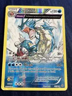 2015 Pokemon XY Ancient Origins Gyarados Holo Rare #21/98 - Image 1