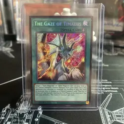 Yu-Gi-Oh The Gaze of Timaeus Secret Rare 1st Edition Near Mint MZMU - Image 1