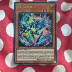 YUGIOH Ultra Rare Ice Ryzeal CRBR-EN003 1st Edition - Image 1