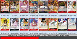 ONE PIECE ENG TCG: RED BLACK SABO CORE DECK 51 CARD NEAR MINT - Image 2