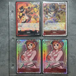 ONE PIECE ENG TCG: RED BLACK SABO CORE DECK 51 CARD NEAR MINT - Image 3