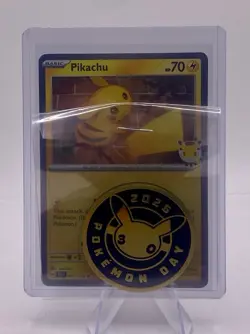 Pikachu (Pokemon Day 2026) 051/162 Miscellaneous Cards & Products Holo w/ Coin - Image 5