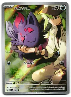 N's Zorua 189 - Scarlet & Violet Promo Pokemon TCG - LP Card - Image 1