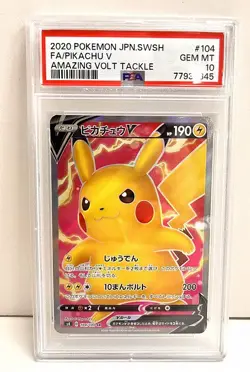 20546# JAPANESE TRADING CARDS / Pikachu V 104 / PSA10 / Pokemon Amazing Volt Tac - Image 1