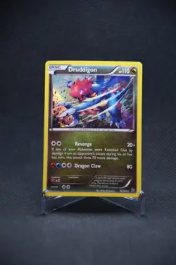 2014 Druddigon Holo Foil Flashfire Pokemon Rare Card VLP 70/106 - Image 1