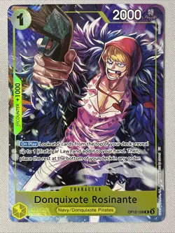 One Piece Illustration Box Vol. 6 OP12-108 Donquixote Rosinante Alt Art (1 Card) - Image 2