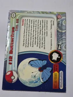 BUTTERFREE #12 - - TEXTURED HOLO - SERIES 1 TOPPS POKEMON CARD TV Animation - Image 2