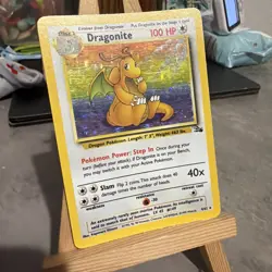 Pokemon Dragonite 1999 Fossil Set Holo Rare Card 4/62 - Image 5