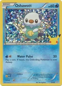 Oshawott 21/25 Holo McDonalds 2021 Pokemon Card NM - Image 1