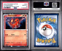 Charmander Promo #047 151 Poster Collection Pokemon TCG PSA 10 GEM MINT w/ Swirl - Image 1