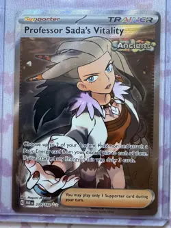 Pokemon Professor Sada's Vitality 239/182 SV04: Paradox Rift Holo NM - Image 1