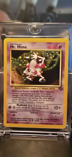Mr. Mime 6/64 Holo Rare Jungle Pokemon - Image 1