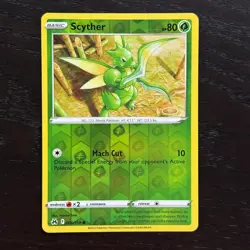 Scyther 006/159 Pokemon Crown Zenith Sword & Shield Reverse Holo Common NM - Image 1