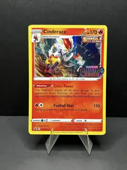 Cinderace - (Prerelease) SWSH112 SWSH: Sword & Shield Promo Cards Holo LP Cond.. - Image 1