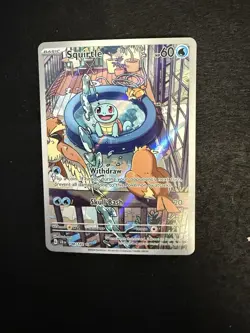 Stellar Crown Squirtle 148 and Bulbasaur 143 Illustration Rare Near Mint Cards - Image 2