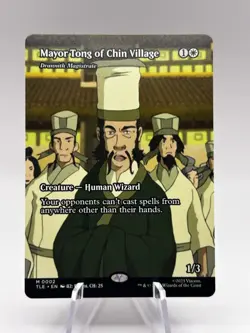 Mayor Tong of Chin Village 0002 Borderless Avatar The Last Airbender TLE MTG NM - Image 1