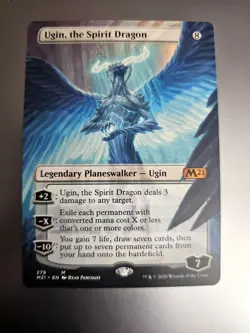 Magic the Gathering #279 Ugin, the Spirit Dragon Borderless - Image 1