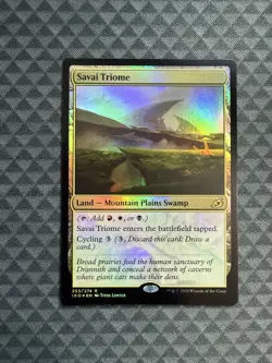 MTG Savai Triome #253/274 Foil Rare Ikoria: Lair of Behemoths (IKO) - Image 1