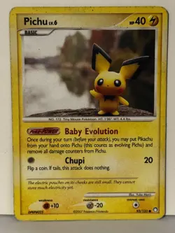 Pichu 93/123 Mysterious Treasures LP Pokemon Fast Shipping - Image 1