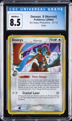 2006 POKEMON EX HOLON PHANTOMS HOLO #5 DEOXYS NORMAL CGC 8.5 - Image 1
