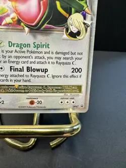 Rayquaza C LV.X DP47 Holo Promo Pokemon Card 2009 – Platinum Black Star Promo-MP - Image 5