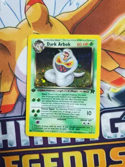 Dark Arbok 2/82 Holo Rare 1st Edition Pokemon Card - Image 1