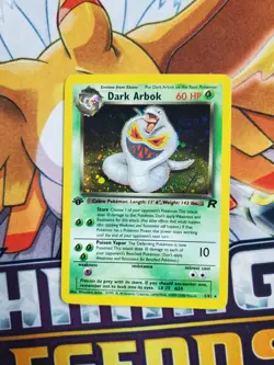 Dark Arbok 2/82 Holo Rare 1st Edition Pokemon Card - Image 2
