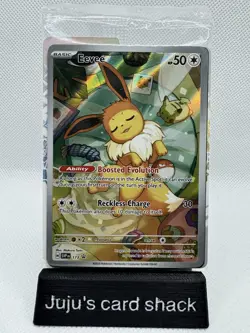 Pokemon Eevee SVP 173 Black Star Promo Sealed Holo Card Prismatic Evolutions ETB - Image 1