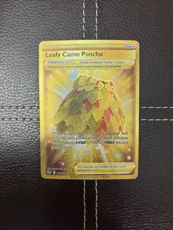 Pokemon TCG - Leafy Camo Poncho - 214/195 - Silver Tempest - NM Secret Rare - Image 1
